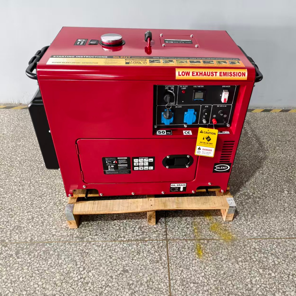 5kW Silent Portable Diesel Generator for Home Backup DG7500SE